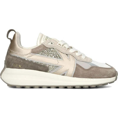 Afbeelding van KAOTIKO Detroit Glam Sneakers Dames Beige Maat 42