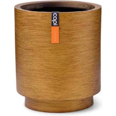 Afbeelding van Capi Europe Vaas cilinder Retro Gold &amp; Copper 19x21 Goud