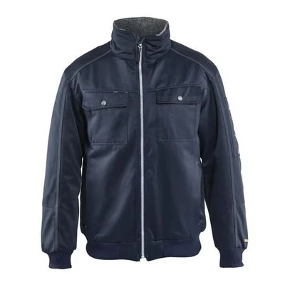 Image de Blouson pilote hiver polyester / coton marine