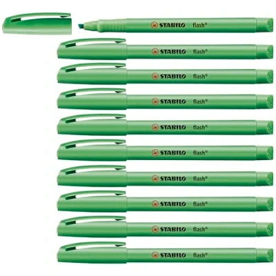 Image de surligneur Stabilo flash de poche vert
