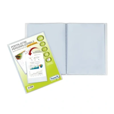 Afbeelding van Favorit 100460334, Presentatiemap, A4, Polypropyleen (PP), Transparant, 120 vel, 1 stuk(s)