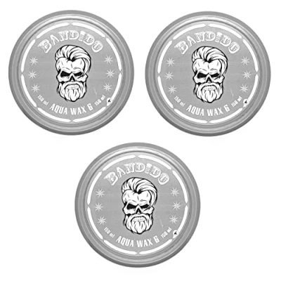 Afbeelding van Bandido Hair Wax Haarwas, grijs, maximale grip, 3 stuks
