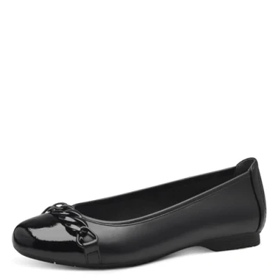 Afbeelding van Jana 8 22165 41 ballerina&#039;s voor dames, zwart.