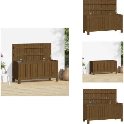 Afbeelding van Tuinbox 115X49X60 cm Massief grenenhout Honingbruin 108 x 42.5 54 /