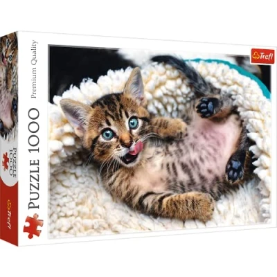 Afbeelding van Trefl Happy Kitten puzzel 1000 stukjes