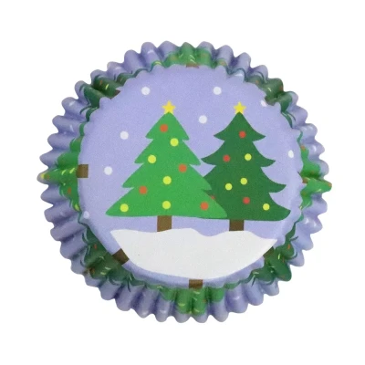 Afbeelding van Cupcake cups PME Kerstbomen 30 stuks