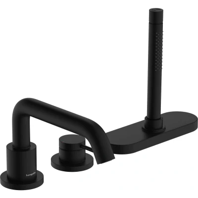Afbeelding van Hansgrohe Tecturis S 3 gats 1 greeps badrandmengkraan met sBox Mat