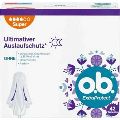 Afbeelding van o.v. ExtraProtect Super pads voor sterke dagen met Dynamic Fit technologie en extra spatvleugels, ultieme bescherming tegen lekken, 1 x 42 stuks