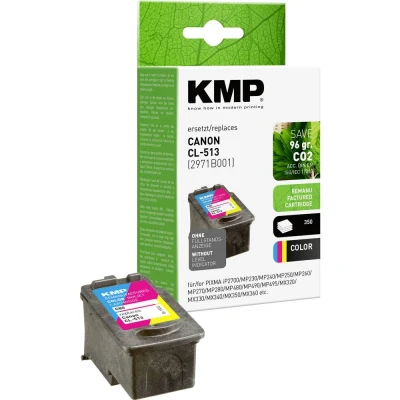 Afbeelding van KMP Inktcartridge vervangt Canon CL 513 Compatibel Cyaan, Magenta, Geel C80 1512,4530