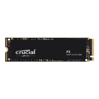 Image de Disque SSD interne Crucial P3 M.2 NVMe 500 Go Noir