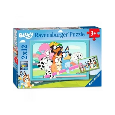 Image de Puzzles 2 x 12 pièces Ravensburger S’amuser avec Bluey