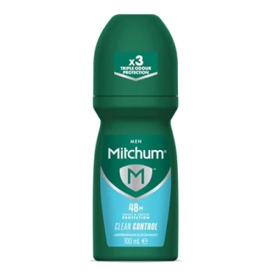 Afbeelding van Mitchum Clean Control Roll on voor heren, 100 ml, 2 stuks