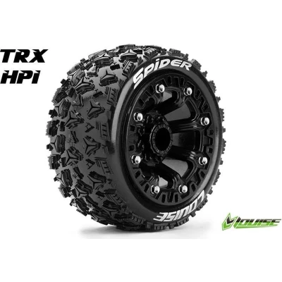 Afbeelding van Louise RC ST spider 1 16 Truck Bandenset Gemonteerd Sport Velgen 2.2 Zwart