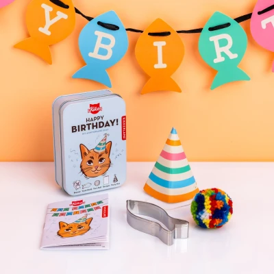 Afbeelding van Happy Birthday Blikje Voor Katten