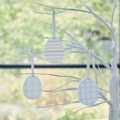 Afbeelding van Ginger Ray Hangdecoratie keramische paaseieren 3 stuks
