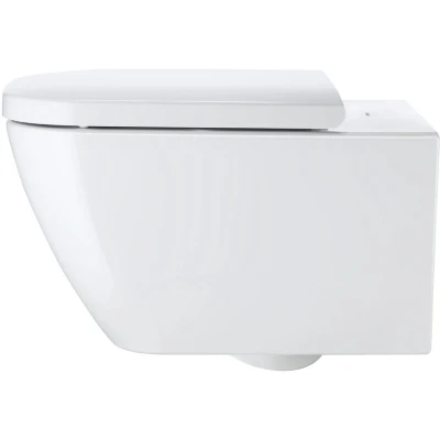 Afbeelding van Duravit HappyD 2 wandcloset diepspoel Rimless met verdekte bevestiging 36.5x54cm wit