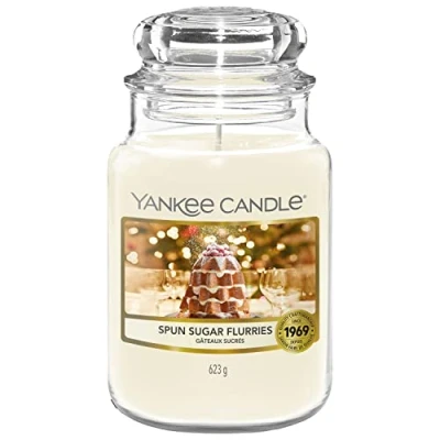 Afbeelding van Yankee Candle Geurkaars Large Spun Sugar Flurries 17 cm / ø 11