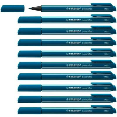 Afbeelding van Stabilo Viltstift pointmax 488/51 m turquoiseblauw 10 stuks