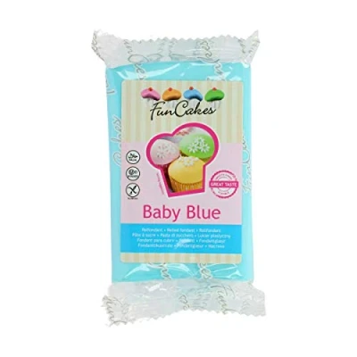 Afbeelding van Funcakes Suikerpasta, blauw, baby, 250 g