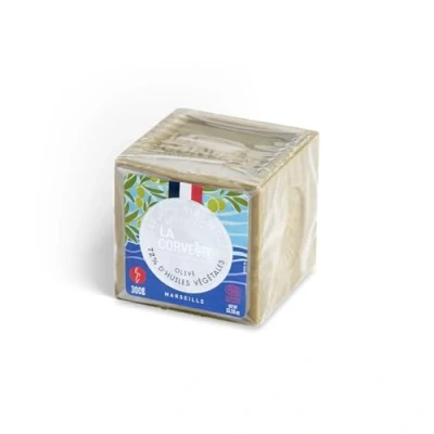 Afbeelding van Marseille soap La Corvette CUBE OLIVE LIMITED EDITION ECOCERT 300g