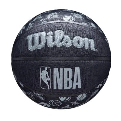 Afbeelding van Wilson NBA All Team Ball WTB1300XBNBA, Unisex, Zwart, basketbal, maat: 7