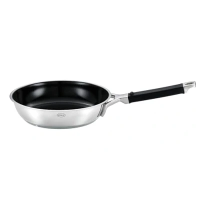 Afbeelding van Rösle Keuken Silence Pro Koekenpan Ø 24 cm ProCeraPlus Zilver Zwart Roestvast Staal