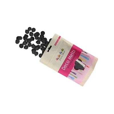 Afbeelding van FunCakes Deco Melts Smeltsnoep Zwart 250g