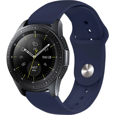 Afbeelding van imoshion Siliconen Sport bandje Universeel 20 mm aansluiting Donkerblauw