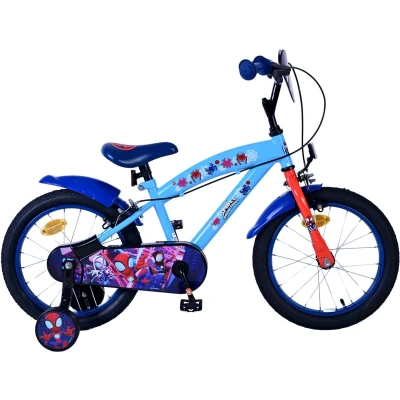 Afbeelding van Spidey and his amazing friends Kinderfiets Jongens 16 inch Blauw Twee handremmen
