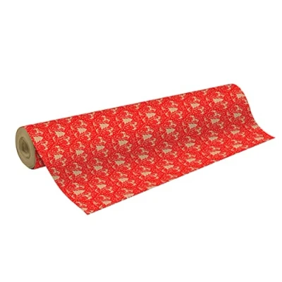 Afbeelding van Clairefontaine 223814C een spoel kraftpapier, ruw, 70 g, 50 m x cm, kerstfries