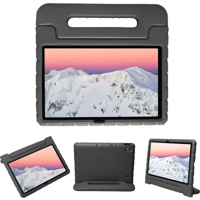 Afbeelding van iMoshion Tablet Hoes Kinderen Geschikt voor Lenovo Tab P11 Plus / Kidsproof Backcover met handvat Zwart