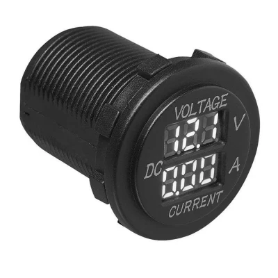 Afbeelding van Pro Plus Volt en Ampèremeter Digitaal 6 t/m 30 0 10 Ampère Ø 28 mm blister