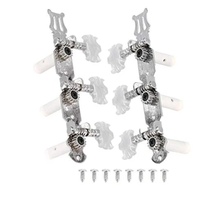 Afbeelding van Gitaarsnaren voor klassieke gitaar tuning peg tuners mechanisch zilver