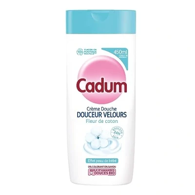 Image de Cadum Crème Douche Douceur Velours Fleur de Coton, 450ml