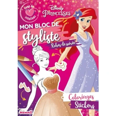 Afbeelding van DISNEY PRINCESSES MON BLOC DE STYLISTE ROBES SOIREE
