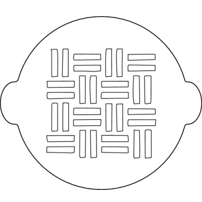 Afbeelding van silikomart Sjabloon voor taartdecoratie, wit