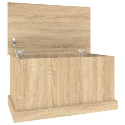 Afbeelding van Opbergbox 70x40x38 cm bewerkt hout sonoma eikenkleurig