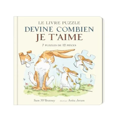 Afbeelding van DEVINE COMBIEN JE T&#039;AIME LIVRE PUZZLE