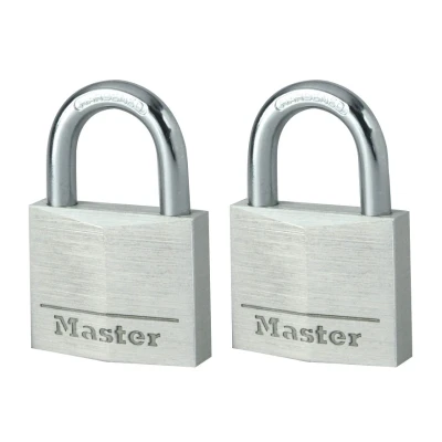 Afbeelding van MasterLock Hangslot 40mm aluminium (2 stuks)