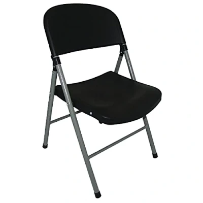 Afbeelding van Bolero opklapbare stoelen zwart (2 stuks)