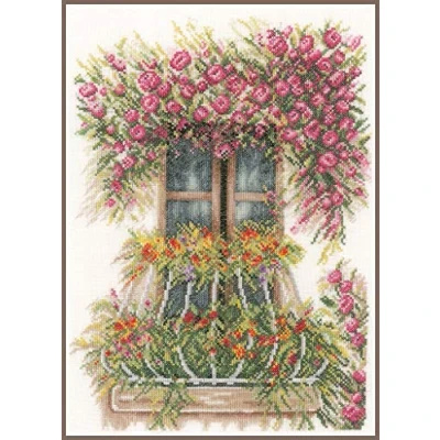Afbeelding van Telpakket kit Balkon met bloemen Lanarte PN 0171411