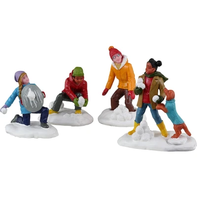 Afbeelding van Snowball Battles Set Of 4 LEMAX