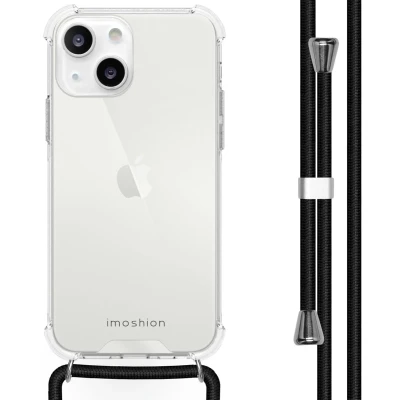 Afbeelding van iMoshion Hoesje Geschikt voor iPhone 13 met koord Backcover Transparant