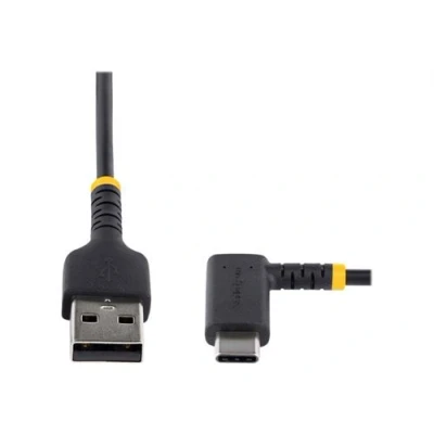 Image de StarTech.com 3ft (1m) USB A to C Charging Cable Right Angle Heavy Duty Fast Charge 2.0 Type Durable and Rugged Aramid Fiber 3A S20/iPad/Pixel High Quality Cord (R2ACR 1M CABLE) Câble (M) droit po