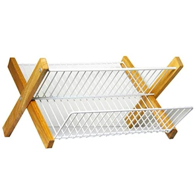 Image de Egouttoir pliable cadre en bois Metaltex 321845
