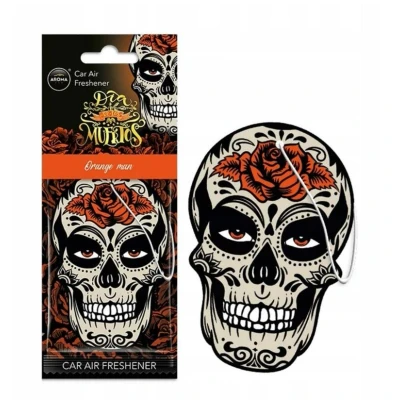 Afbeelding van Aroma Car Luchtverfrisser Skull Orange Man