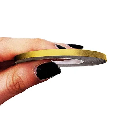Afbeelding van 4R Quattroerre.it 10450 Trim Stripes plakstrips voor auto&#039;s, goud, 3 mm x 10 m