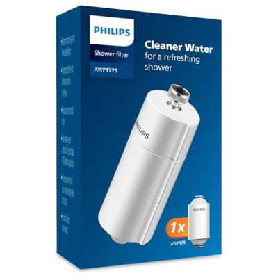 Afbeelding van Philips AWP1775 Inline Douchefilter met KF filtersysteem tegen chloor, bacteriën, verontreinigingen en kalk, waterfilter voor bad douche