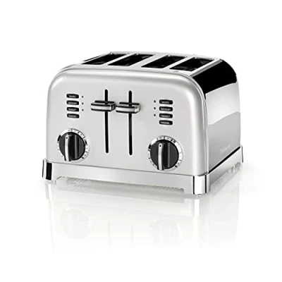 Afbeelding van Cuisinart Broodrooster Style CPT180SE 4 sleuven ontdooifunctie 6 standen Frosted Pearl