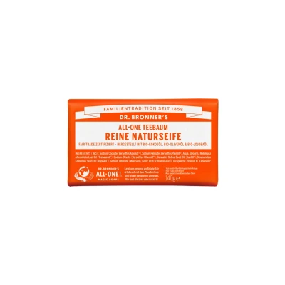 Afbeelding van Dr. Bronner ́s PURE Natural SOAP 140G Zeep, Dames, Maat: 140 g, Teebaum
